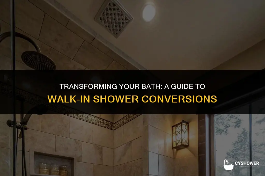 how much to convert a tub to walk in shower