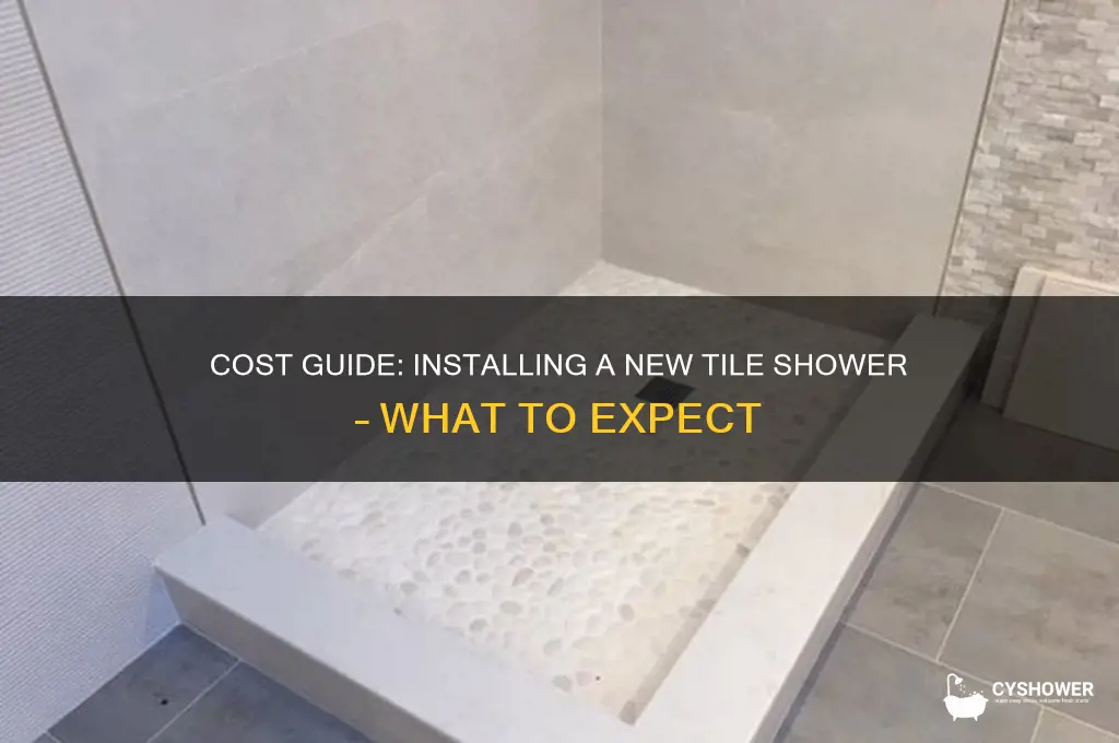 how much to convert install new tile shower