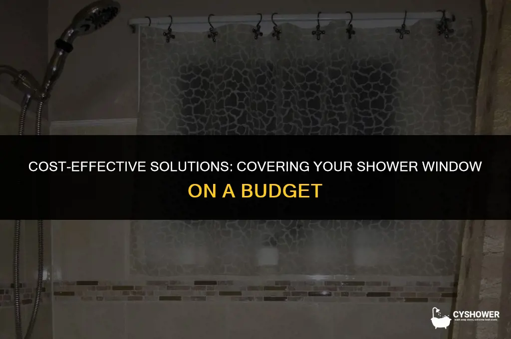 how much to cover window in shower