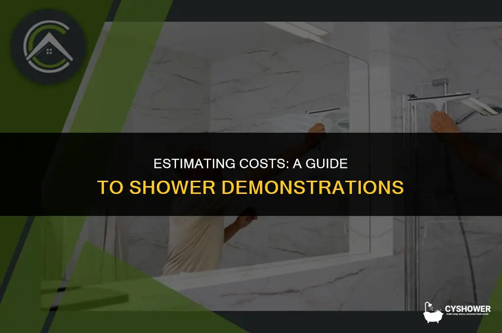 how much to demo a shower