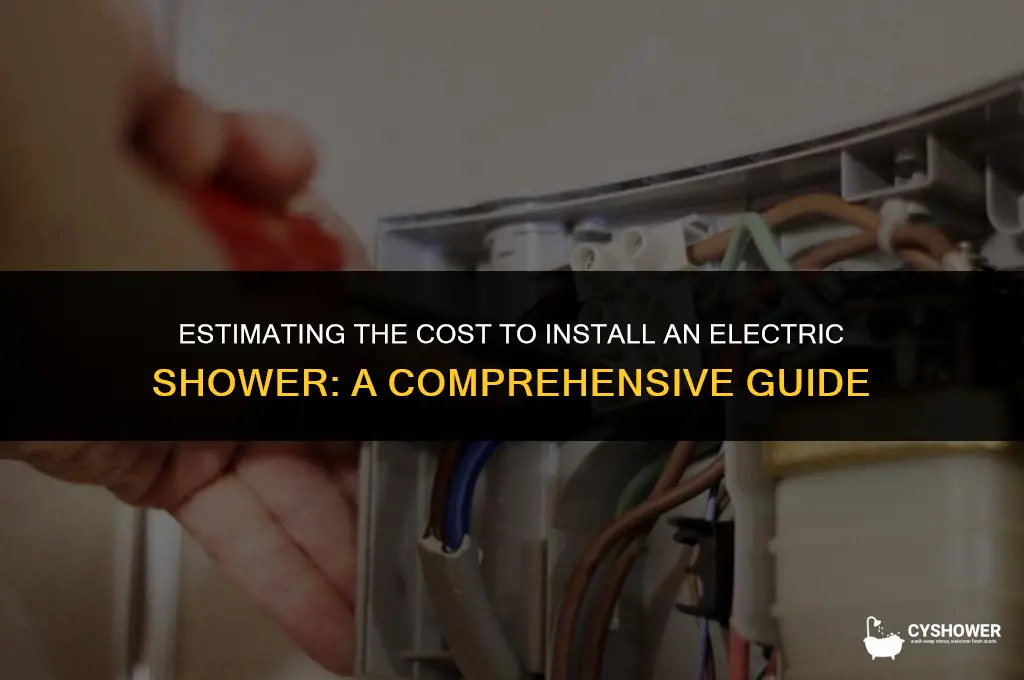 how much to fit a electric shower