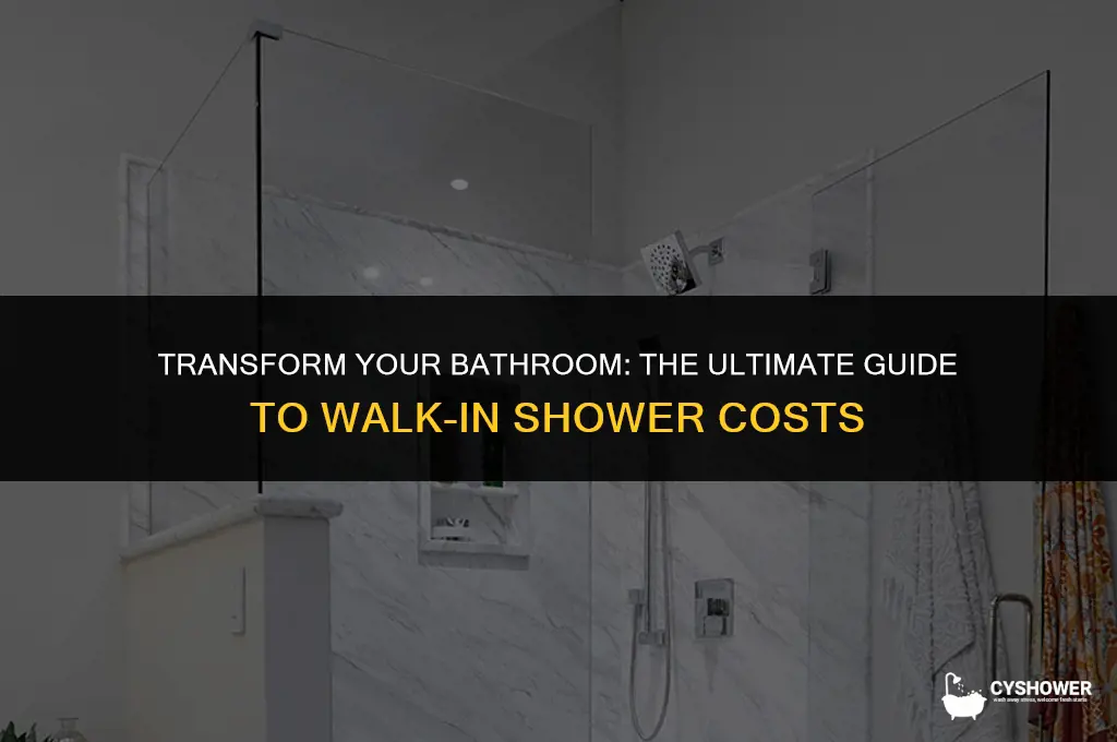 how much to fit a walk in shower