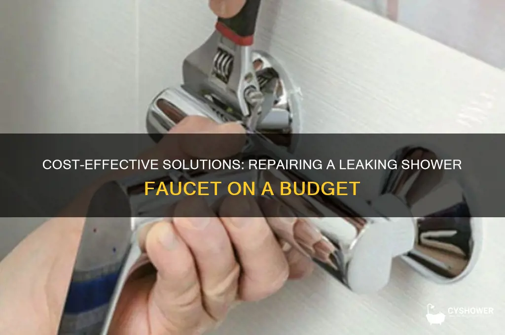 how much to fix a leaking shower faucet