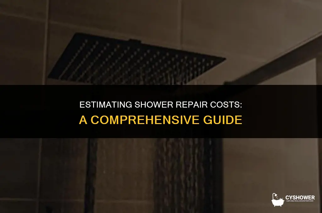 how much to fix a shower