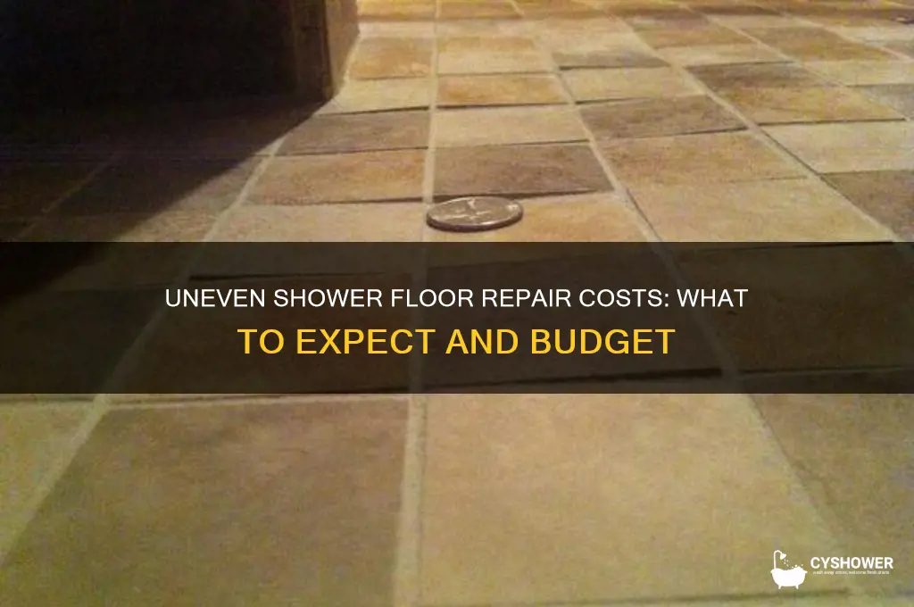 how much to fix an uneven shower floor