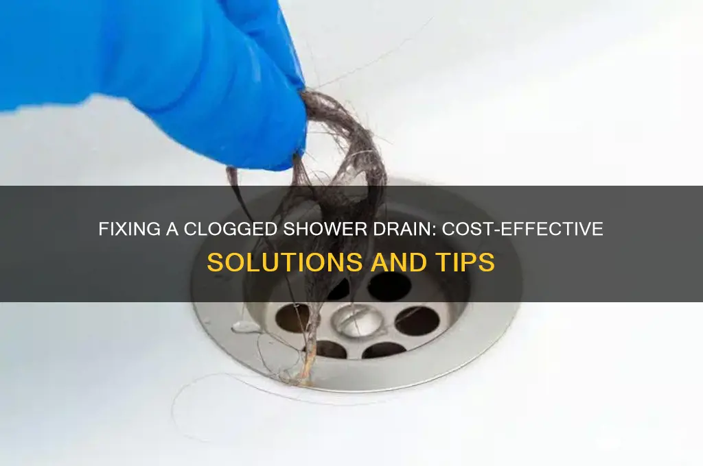 how much to fix clogged drain shower