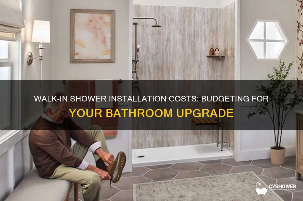 how much to get a walk in shower installed