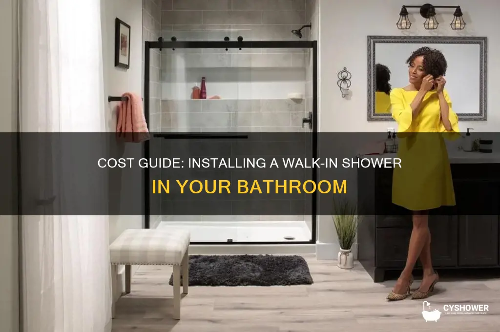 how much to get a walk in shower