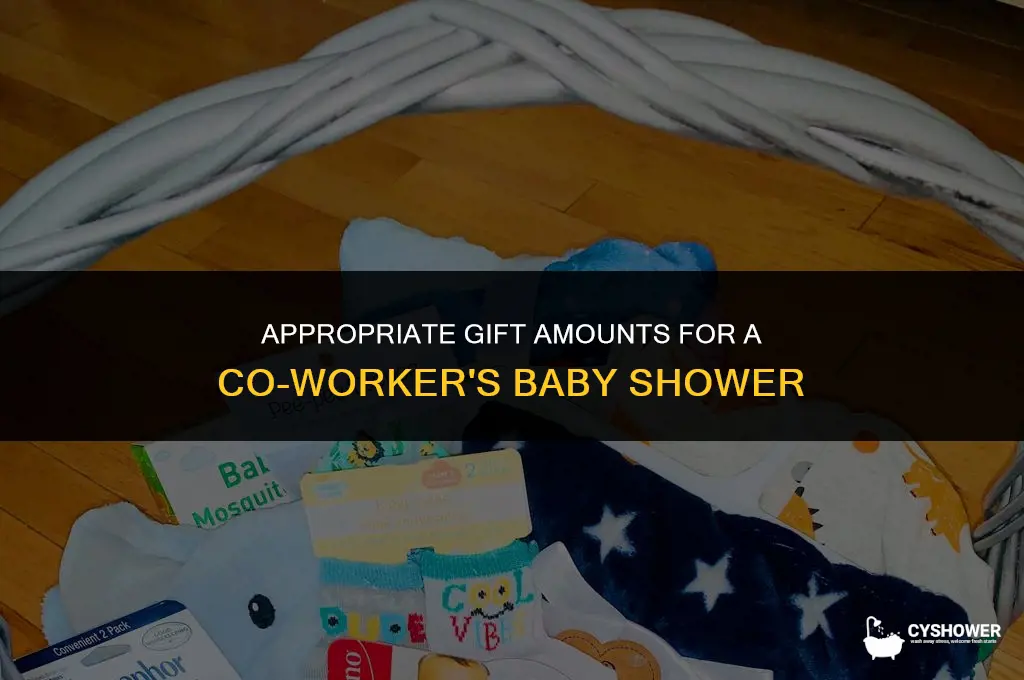 how much to give for co worker baby shower