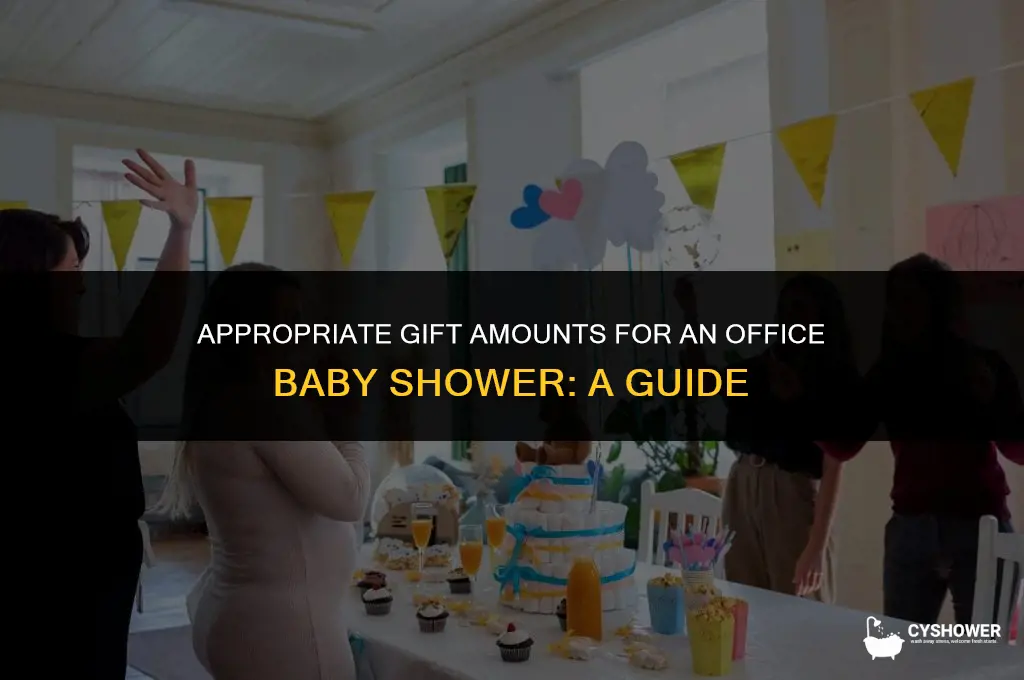 how much to give for office baby shower