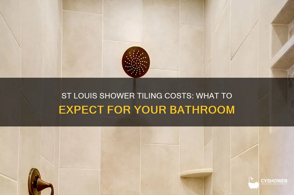how much to have a shower tiled in st louis