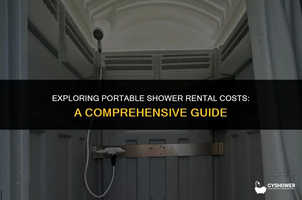 how much to hire a portable shower