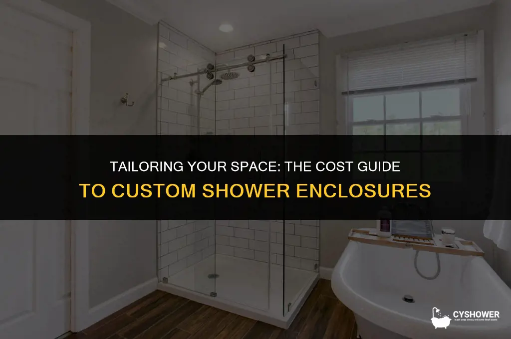 how much to how custom shower enclosure