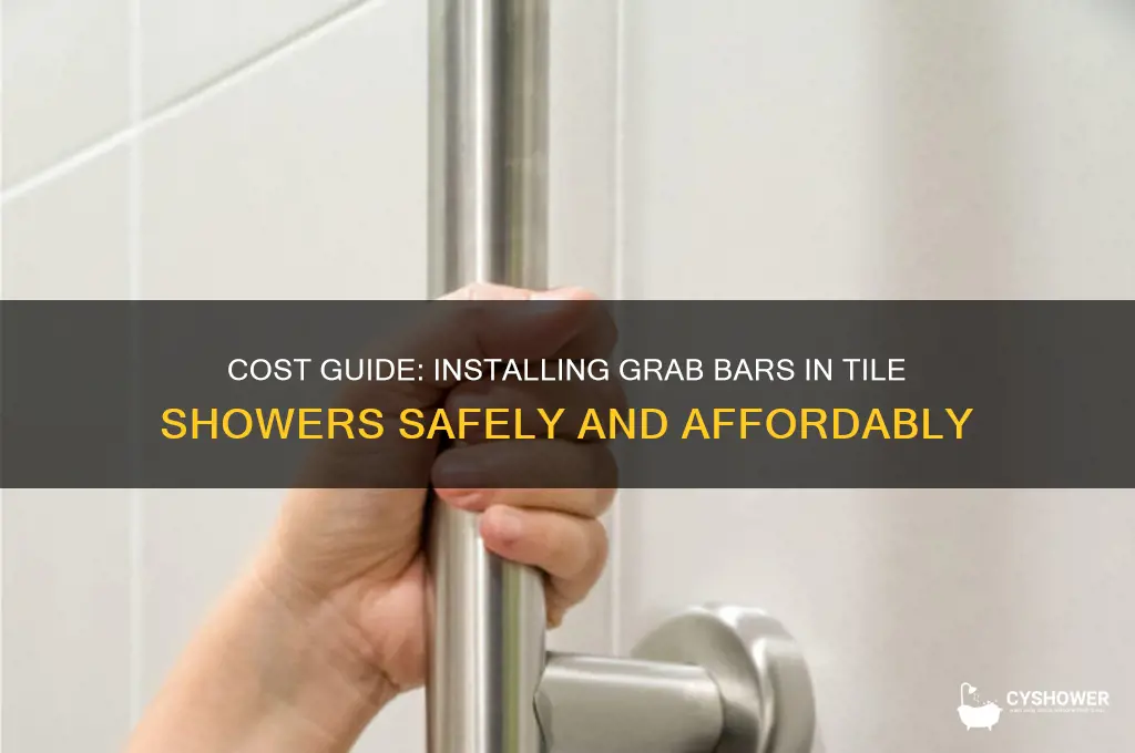 how much to install grab bars in tile shower