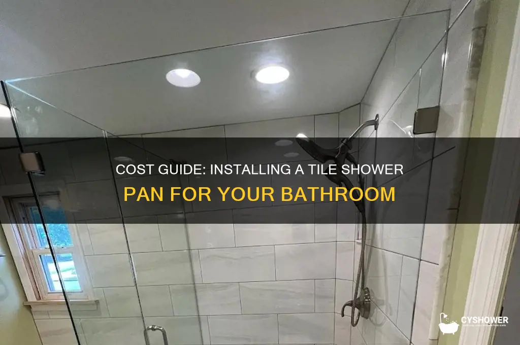 how much to install tile shower pan