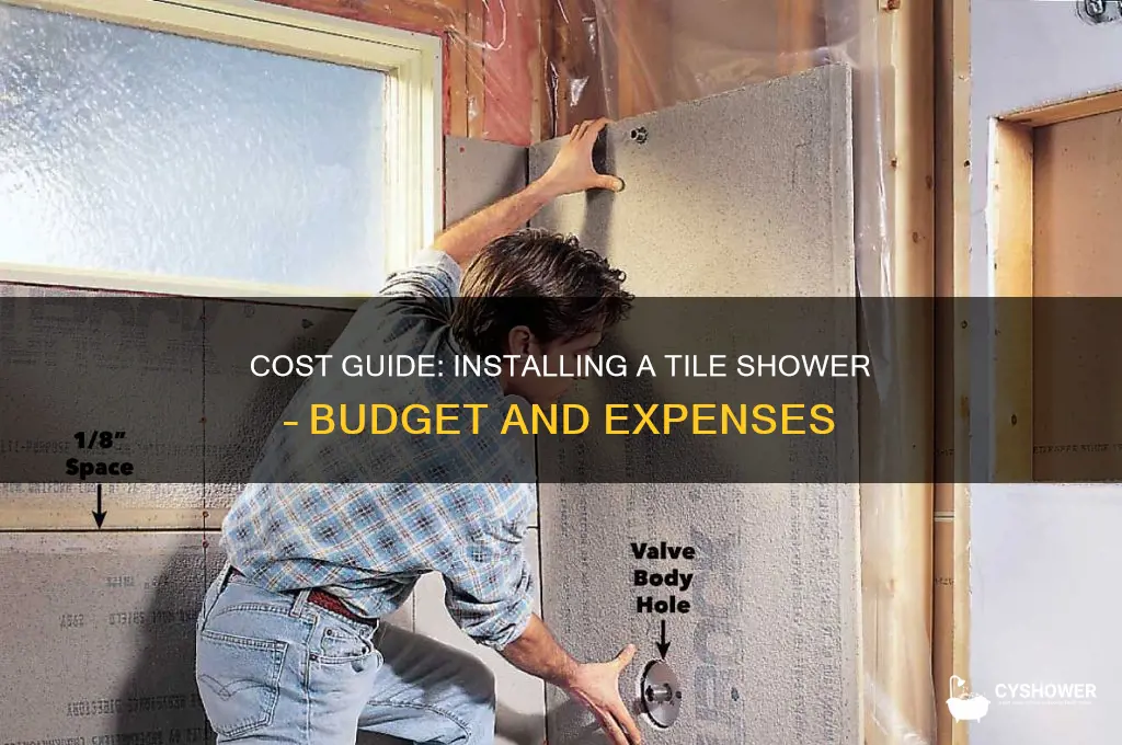 how much to install tile shower