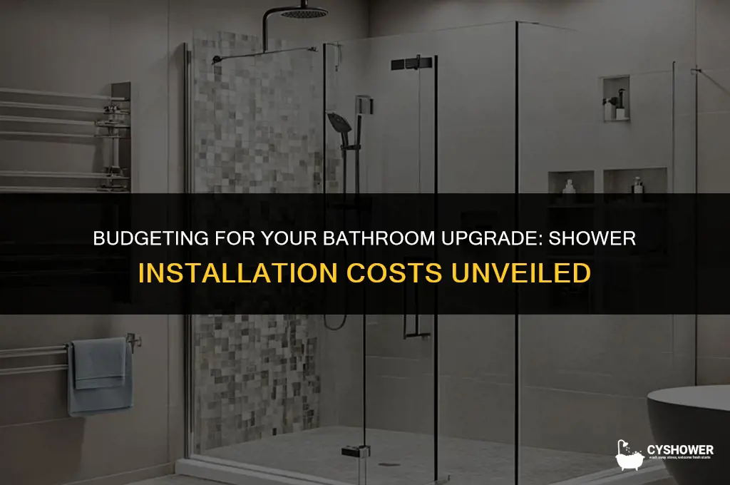 how much to instll a bath shower
