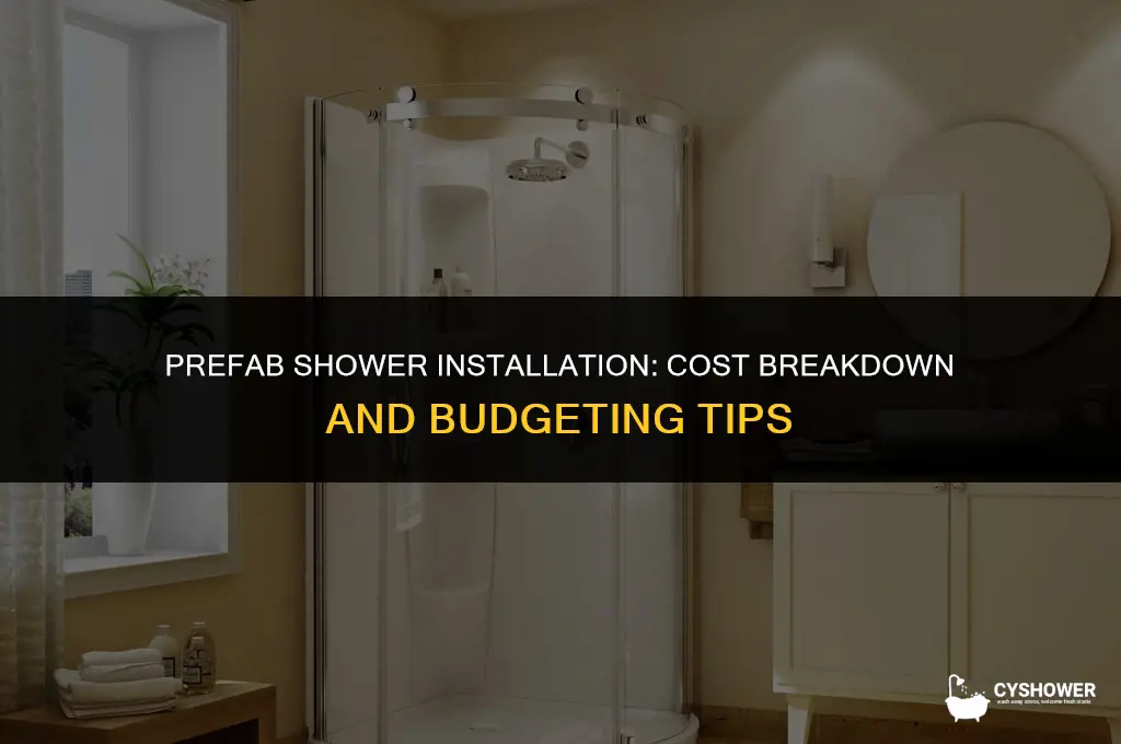 how much to intall a prefab shower
