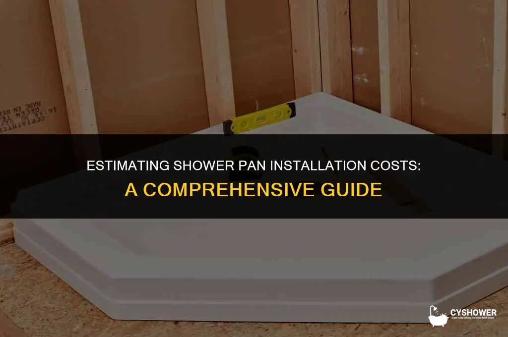 how much to intall a shower pan