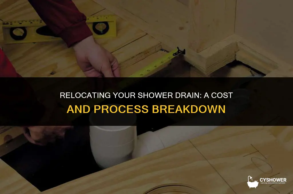 how much to move a shower drain