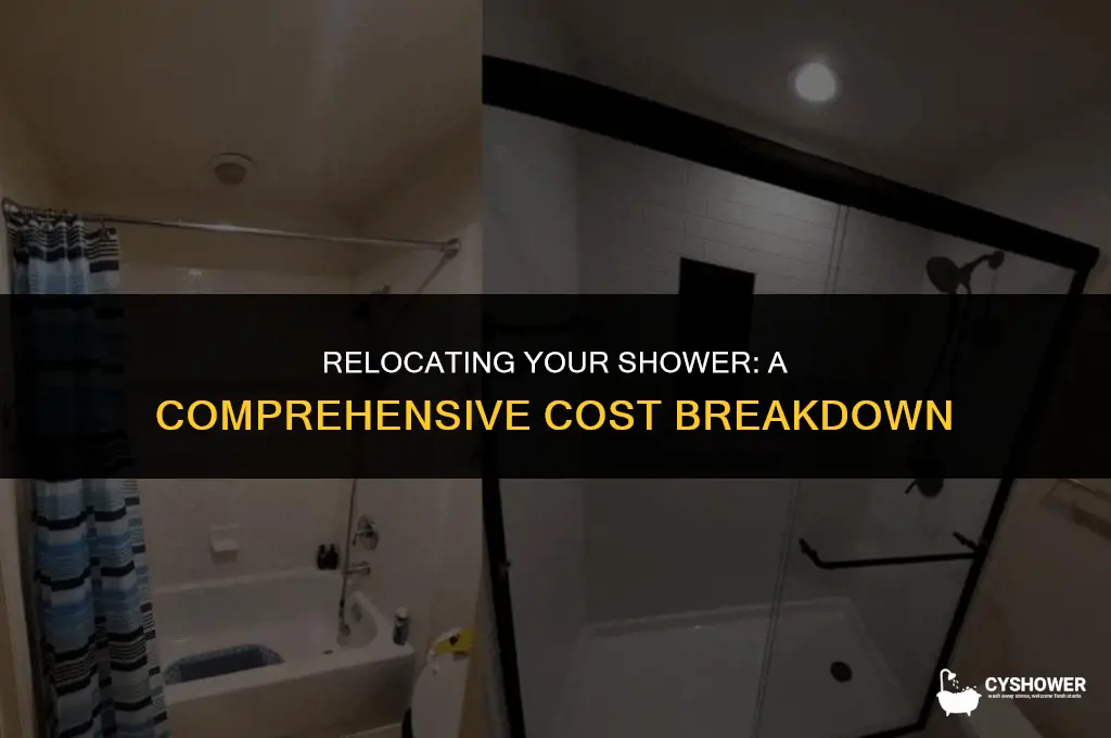 how much to move a shower