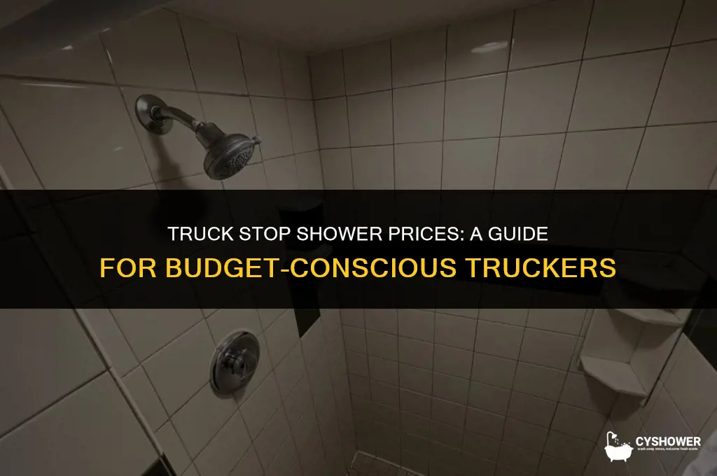 how much to pay for shower at ta truck stop