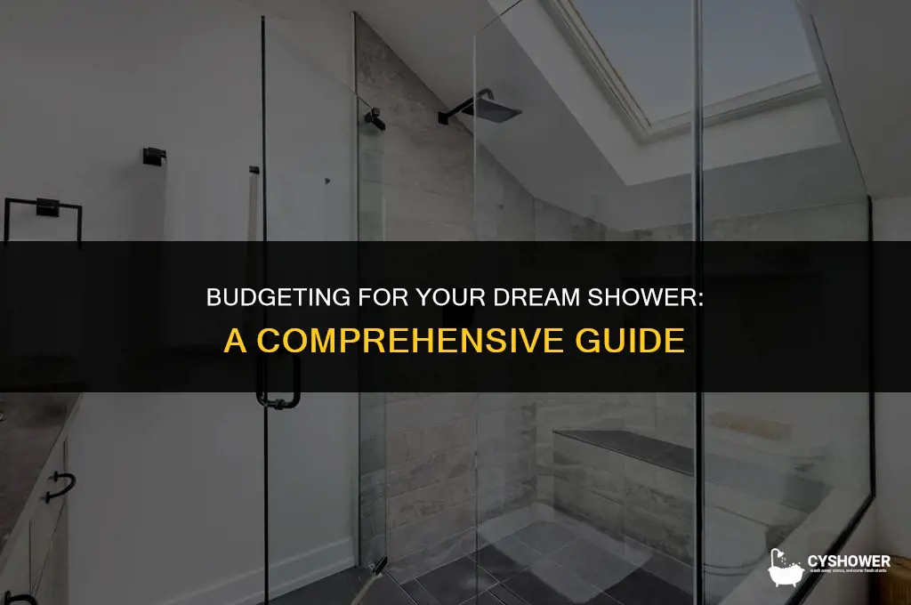 how much to put in a standing shower