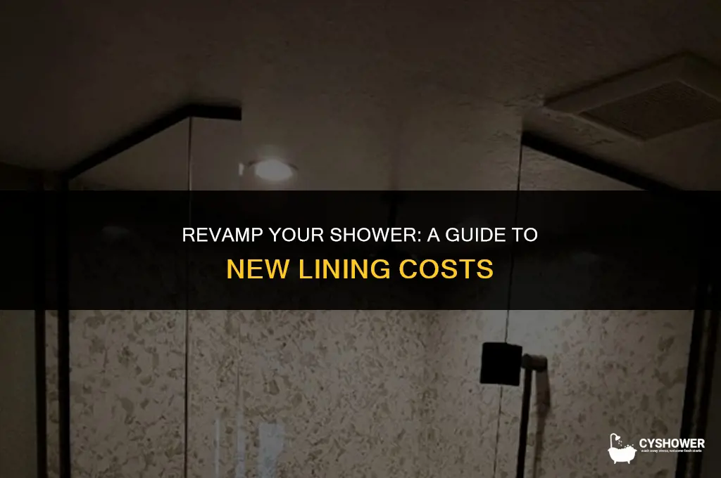 how much to put new lining in shower