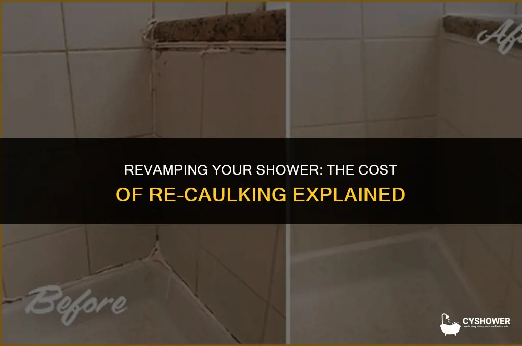 how much to re caulk a shower
