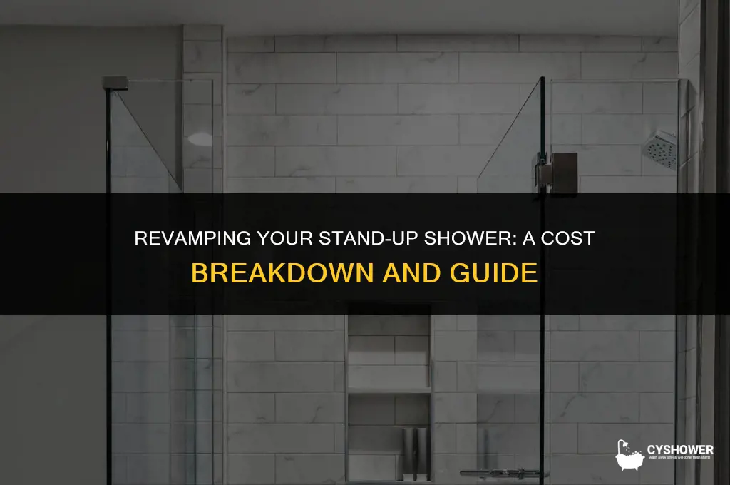 how much to redo stand up shower