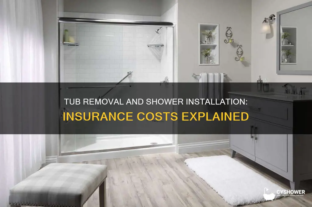 how much to remove tub and install shower with insurance