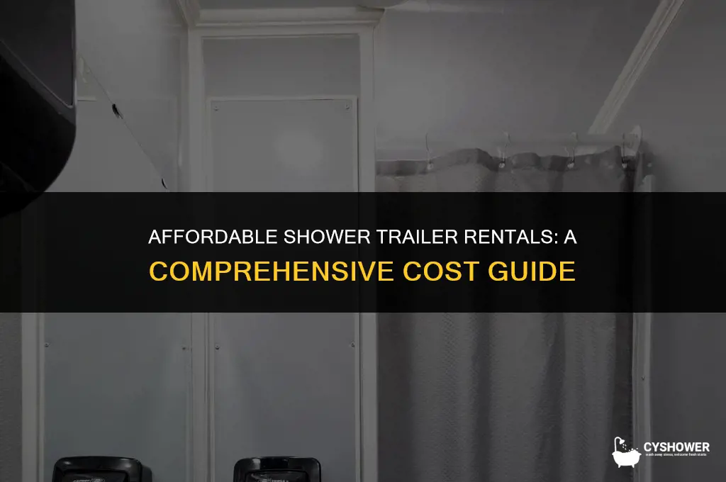 how much to rent a shower trailer