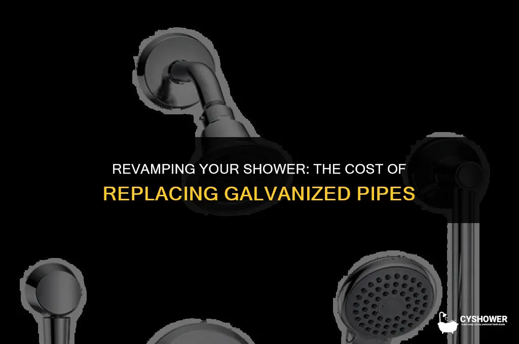 how much to repipe one galvanized shower line