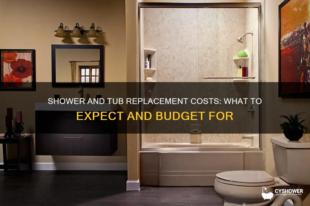 how much to replace a shower amd tub