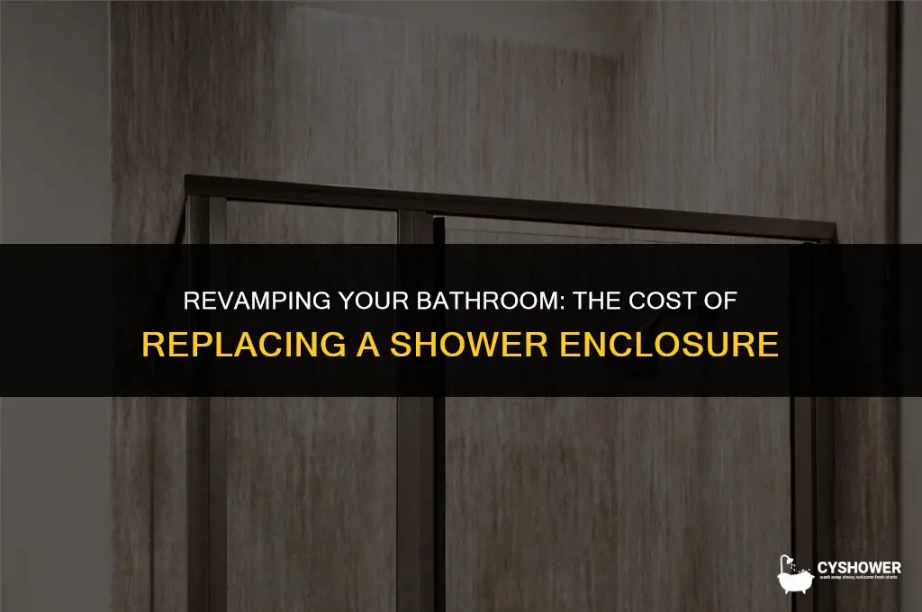 how much to replace a shower enclosure