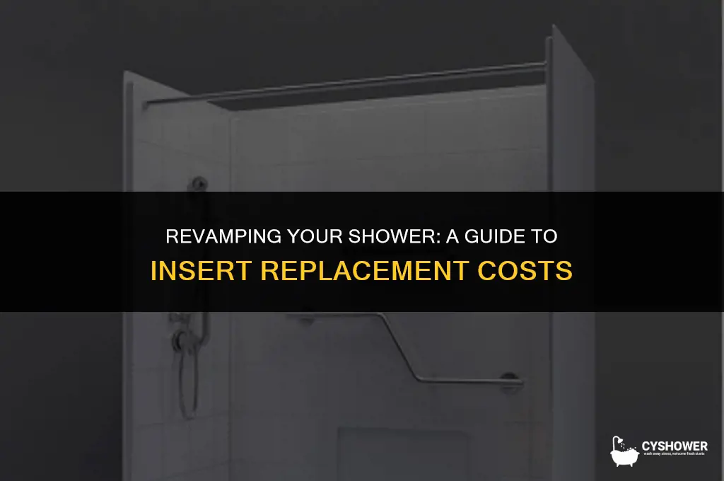 how much to replace a shower insert