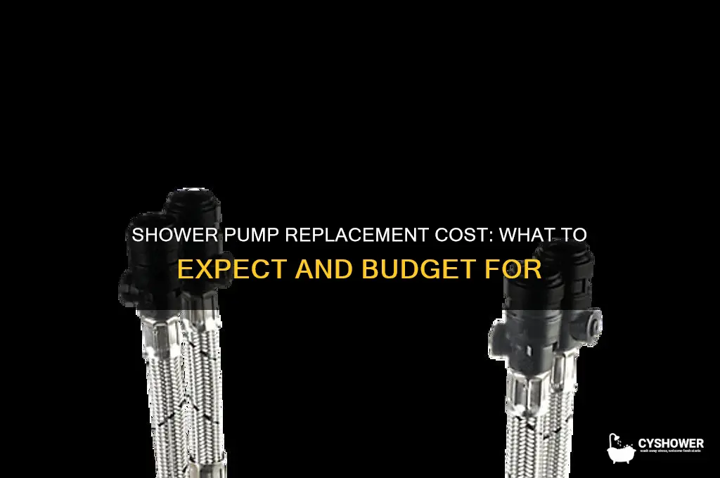 how much to replace a shower pump