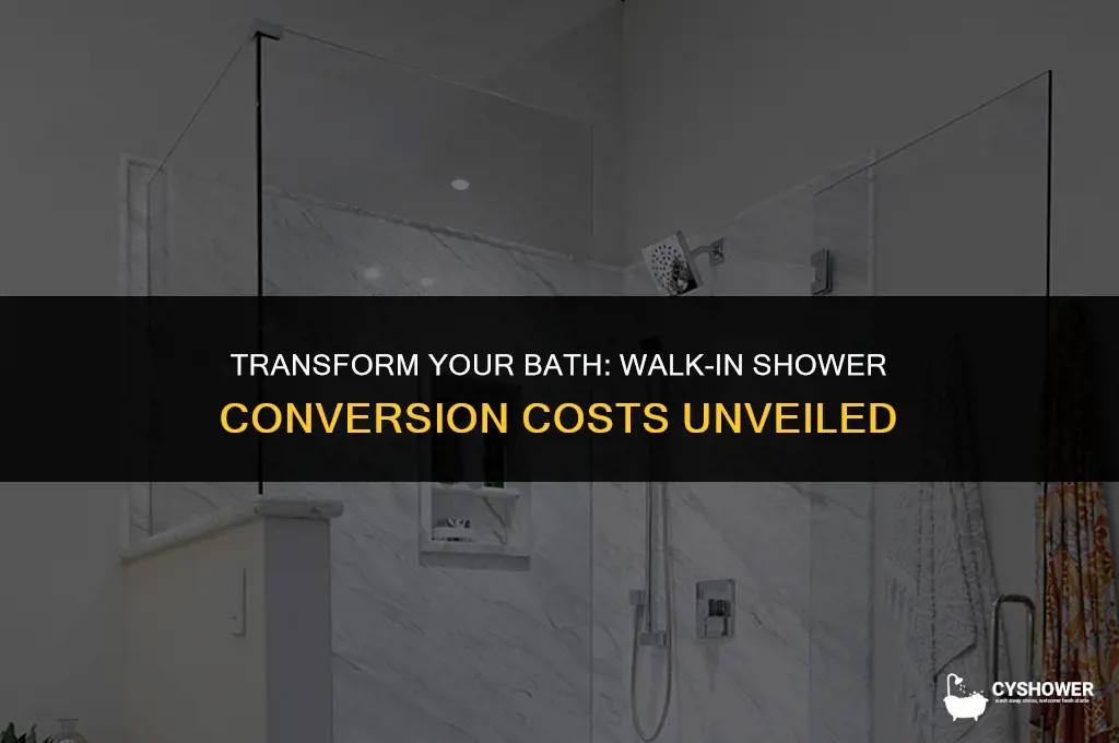 how much to replace a tub with walk in shower