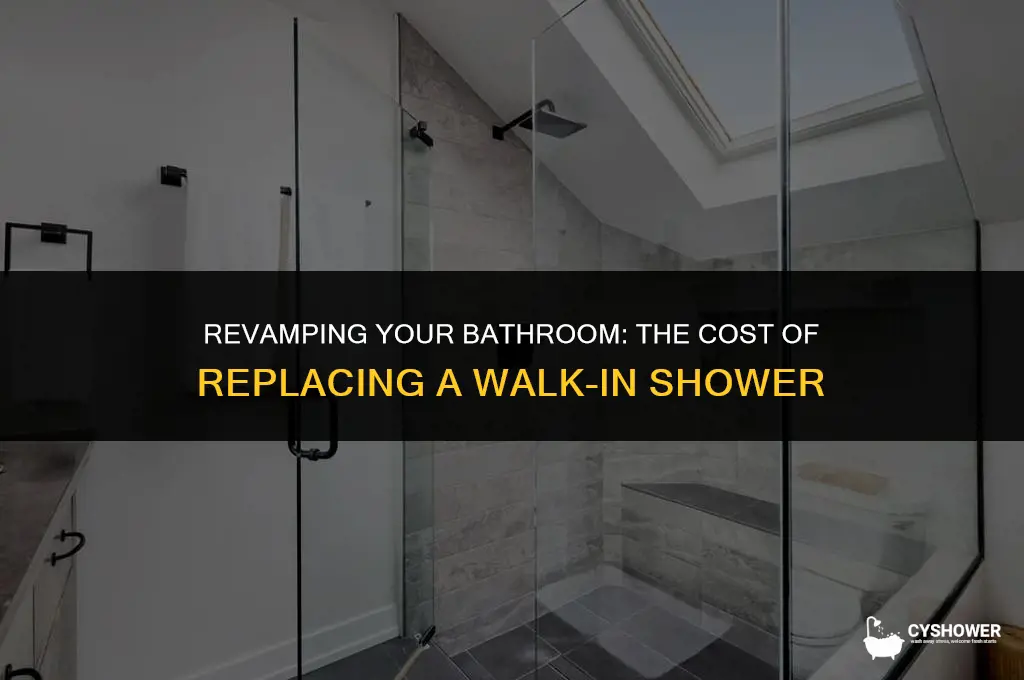 how much to replace a walk in shower