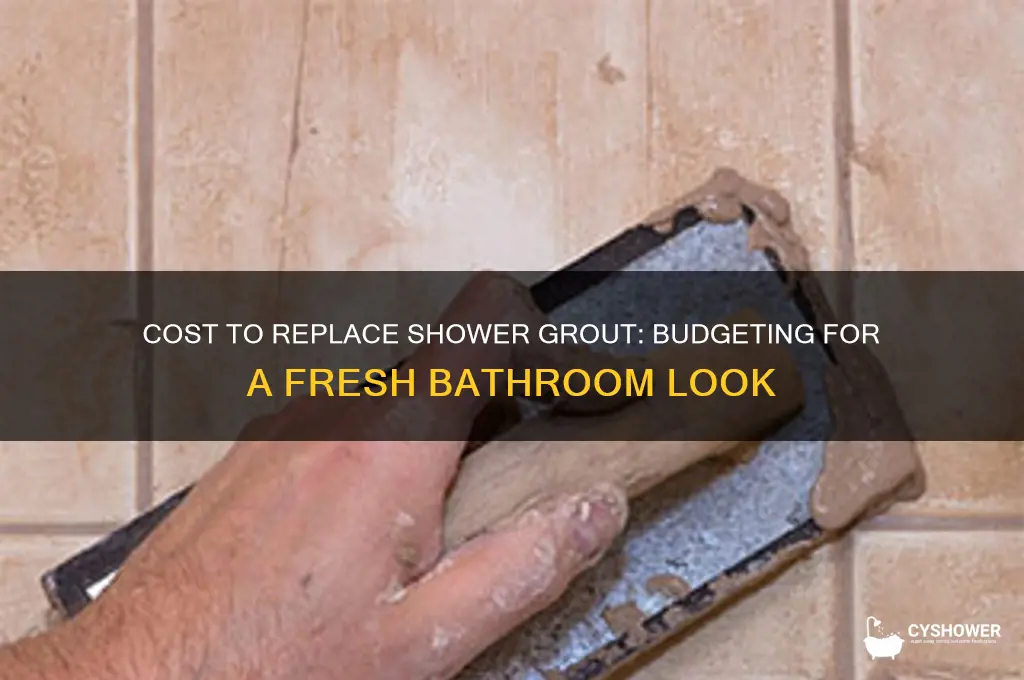 how much to replace grout in shower