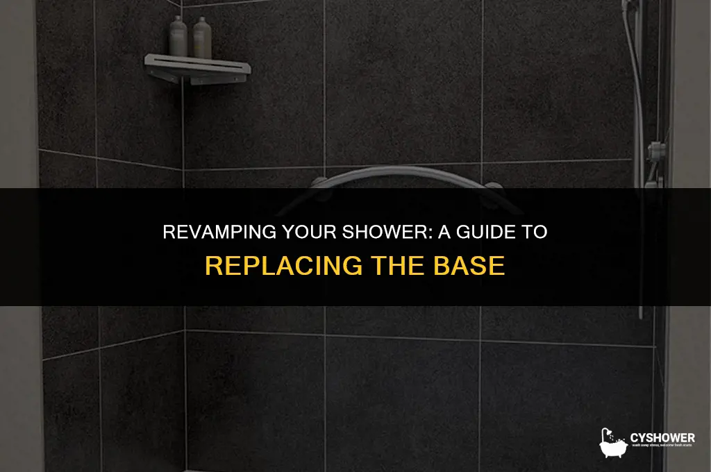 how much to replace shower base