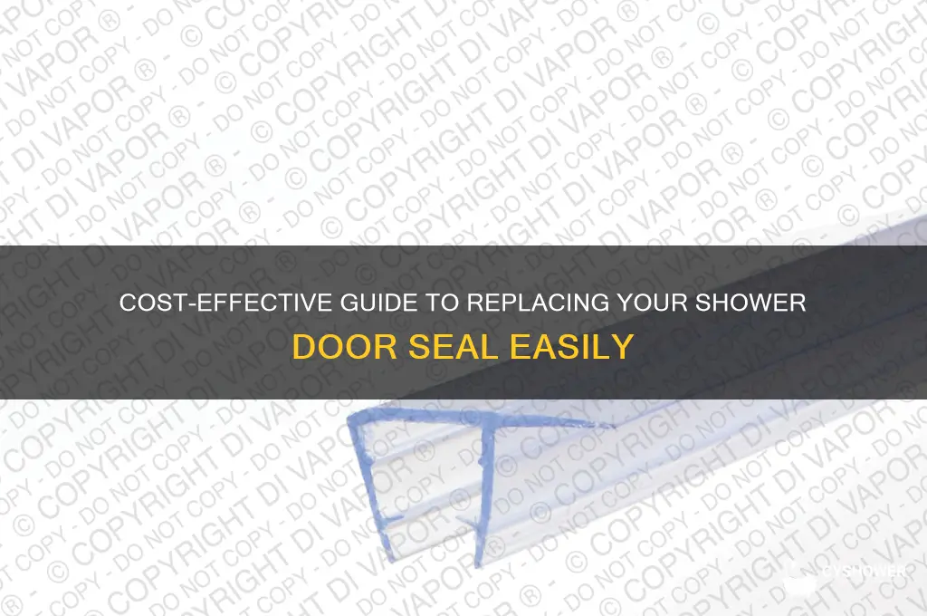 how much to replace shower door seal