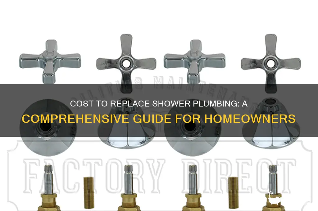 how much to replace shower plumbing