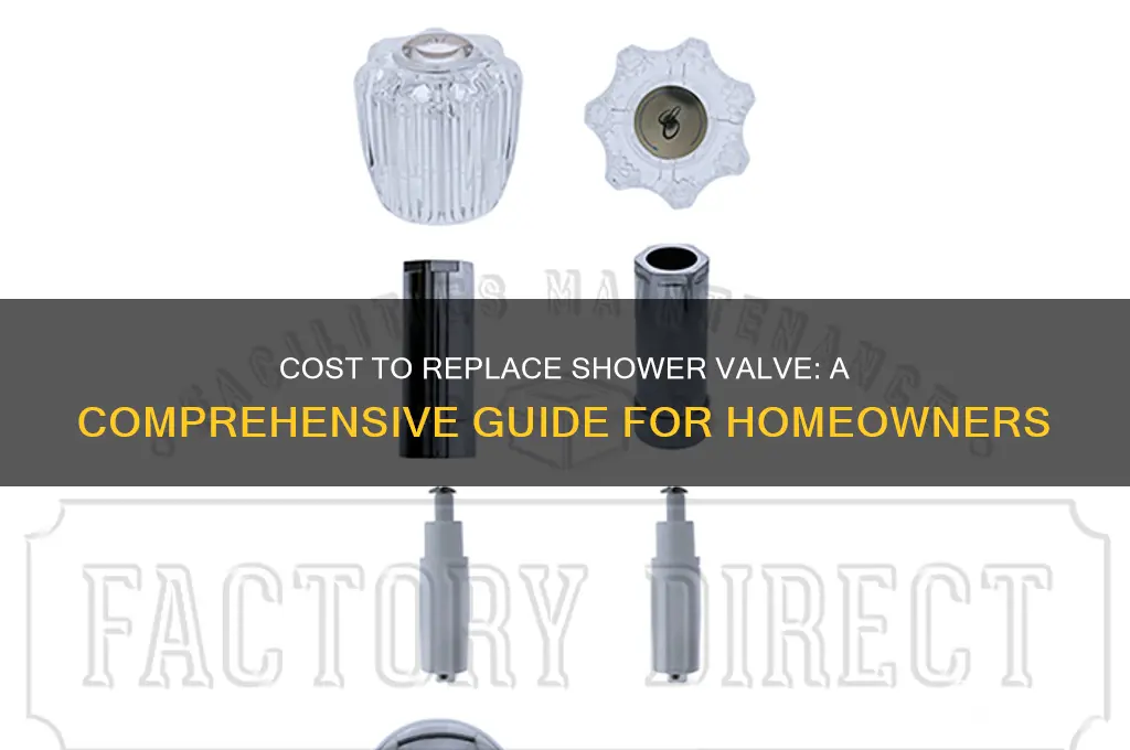 how much to replace shower valve