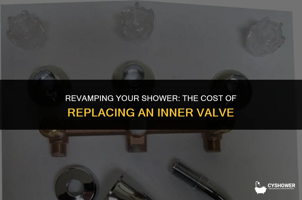 how much to replace the inside valve of the shower