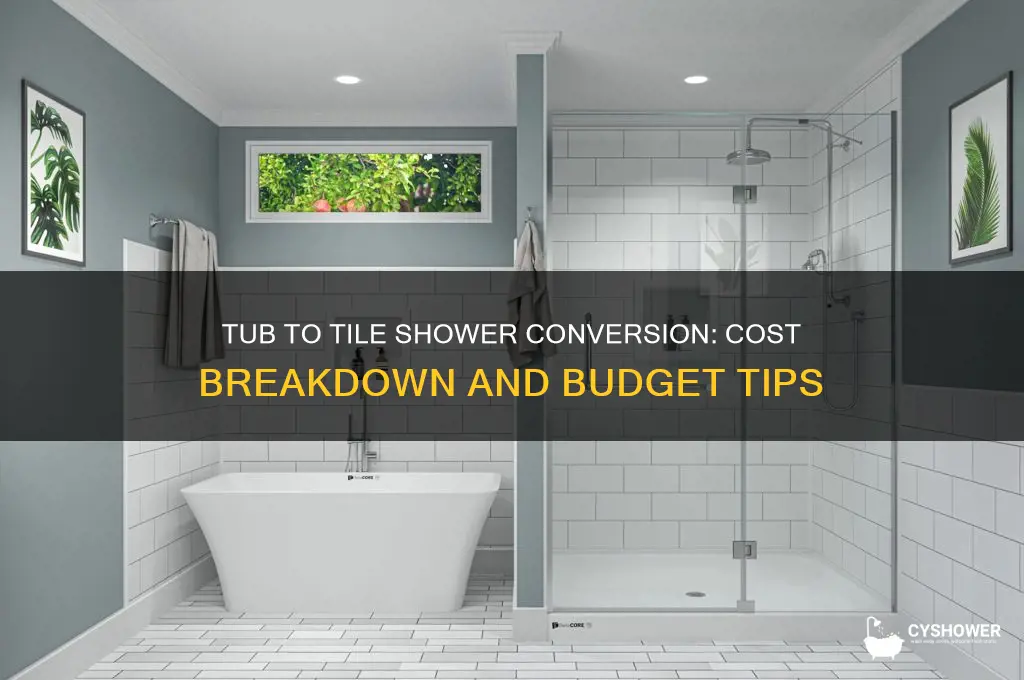 how much to replace tub with tile shower