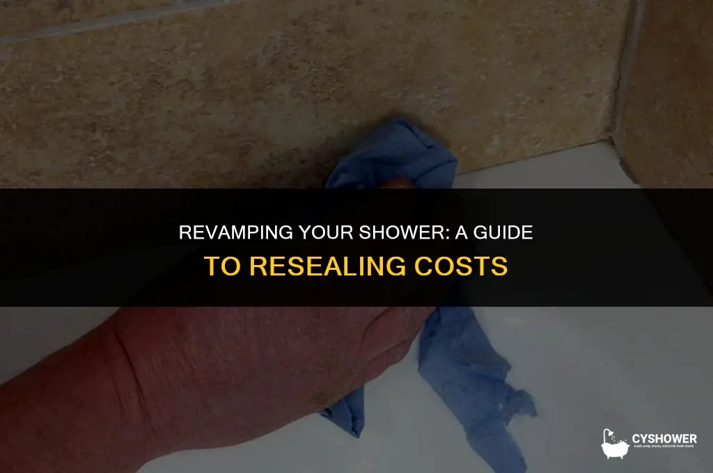 how much to reseal a shower tray