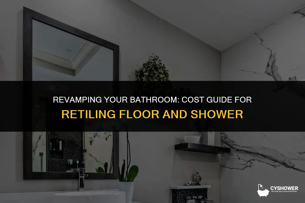 how much to retile a bathroom floor and shower