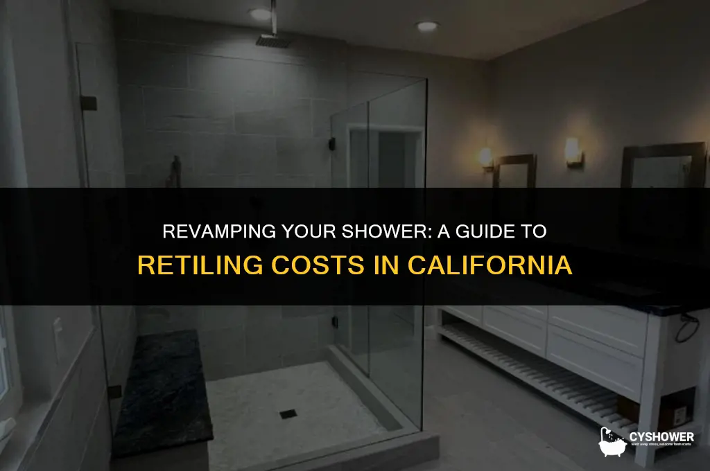 how much to retile a shower in ca