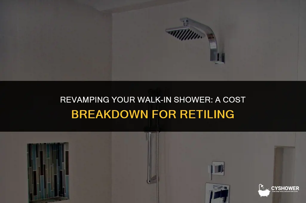 how much to retile a walk in shower